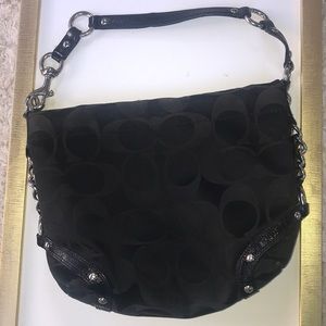 Coach signature black drop Handbag / purse